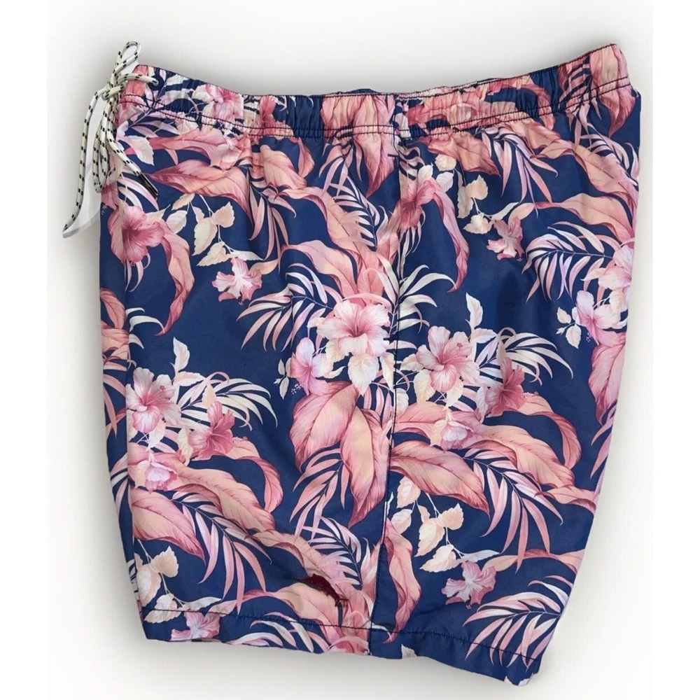 Mens Tommy Bahama Relax Print Swim Trunks Shorts Sz XL Pockets